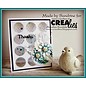 CREATIVE EXPRESSIONS und COUTURE CREATIONS Cutting and embossing Template: 3 round frames with stitchlines