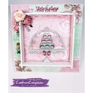 Crafter's Companion Cutting en embossing sjabloon: Vintage Tea Party, zoete