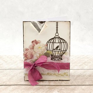 CREATIVE EXPRESSIONS und COUTURE CREATIONS Joy!Crafts, cutting and embossing template: bird cage