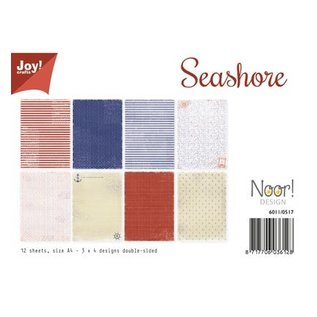 Joy!Crafts / Jeanine´s Art, Hobby Solutions Dies /  Papir sæt A4, "Seashore"