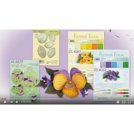 Leane Creatief Flower Foam: 3D Stiefmütterchen