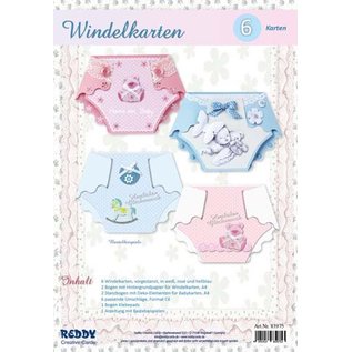 Bilder, 3D Bilder und ausgestanzte Teile usw... Craft set for 6 diaper cards