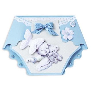 Bilder, 3D Bilder und ausgestanzte Teile usw... Craft set for 6 diaper cards