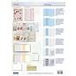 Vintage, Nostalgia und Shabby Shic Ensemble de cartes florales Shabby Chic, pour concevoir 9 cartes pliantes!