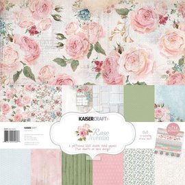 Kaisercraft und K&Company Kaisercraft, bloc de papier 30,5x30,5cm Rose avenue