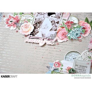 Kaisercraft und K&Company Kaisercraft, bloc de papier 30,5x30,5cm Rose avenue