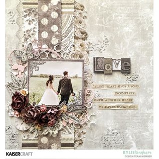 Kaisercraft und K&Company Carte e carta scrapbooking, "Romantique", 30,5 x 30,5 cm