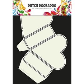Dutch DooBaDoo Art template for designing heart boxes