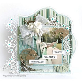 Joy!Crafts / Jeanine´s Art, Hobby Solutions Dies /  Skjæring og Embossing dø: Blomstramme