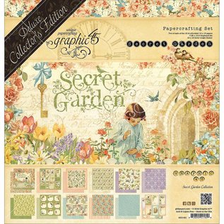 GRAPHIC 45 Grafisk 45 Secret Garden 12x12 tommer Deluxe Collectors Editon