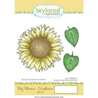 Taylored Expressions Rubber stamp, sunflower (large)