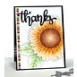 Taylored Expressions Rubber stamp, sunflower (large)