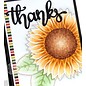 Taylored Expressions Rubber stamp, sunflower (large)