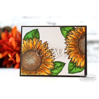 Taylored Expressions Rubber stamp, sunflower (large)