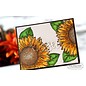 Taylored Expressions Rubber stamp, sunflower (large)