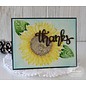 Taylored Expressions Rubber stamp, sunflower (large)