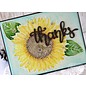 Taylored Expressions Rubber stamp, sunflower (large)
