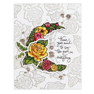 Spellbinders und Rayher Stempel + Stanzschablone, Rosen