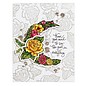 Spellbinders und Rayher Stamp + punching template, roses