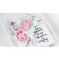 Spellbinders und Rayher Stamp + punching template, roses