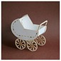 BASTELSETS / CRAFT KITS Chipboards 3D - baby cradle