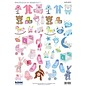 Bilder, 3D Bilder und ausgestanzte Teile usw... NEW! 45 pieces with baby accessories, from 240 g!