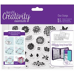 Docrafts / Papermania / Urban Transparent / Clear stempel, A5