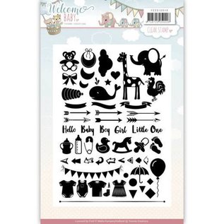 Yvonne Creations Motivstempel, Transparent / Clear Stempel, A5, Baby