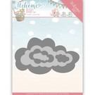 Yvonne Creations Snij  en embossing sjabloon: Wolken