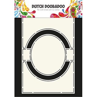 Dutch DooBaDoo A4 plast skabelon: Kort Art Circle