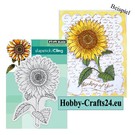 Penny Black Rubber stamp, sunflower