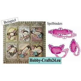 Spellbinders und Rayher Percez - et gaufrage pochoir SET