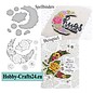 Spellbinders und Rayher Stamp + punching template, roses