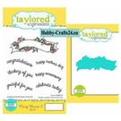 Taylored Expressions Modelli di punzonatura + timbro: banner con testo inglese