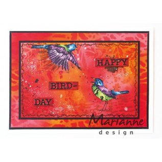 Marianne Design Gummi stempel: fugl, lille fugler