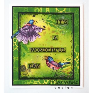 Marianne Design Rubber stamp: bird, Tiny's birds