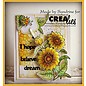 Crealies und CraftEmotions Gummi Stempel: Sonnenblumen