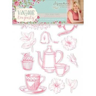 Crafter's Companion Stempel Motive: Vintage Tea Party,  Tea for Two