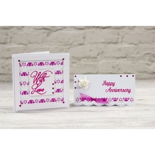 Die'sire Punching template, elegant border for decorative ribbons