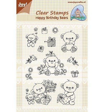 Timbre Transparent A5 Bears Joyeux Anniversaire Hobby Crafts24 Eu Francais