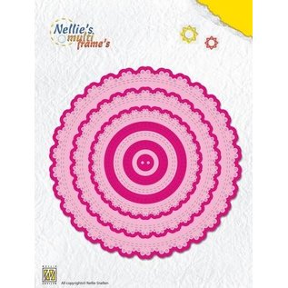 Nellie Snellen Ponsen sjabloon, multi-round kant frame