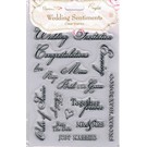 Docrafts / Papermania / Urban Transparent Stempel,  A5,  Hochzeit Text englisch