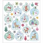 STICKER / AUTOCOLLANT Stickervel 15 x 16,5 cm, 30 motieven, Kerstmis