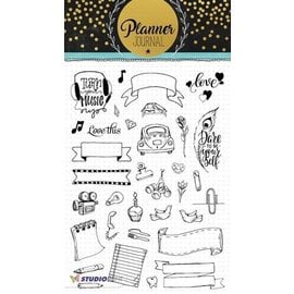 Studio Light Transparent stempel: A5 Planner Journal nr 08