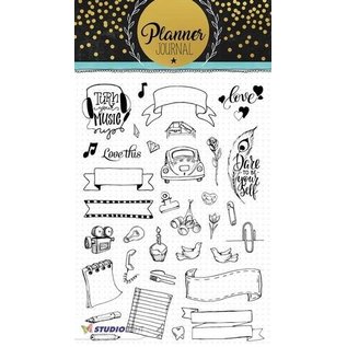 Studio Light Gennemsigtigt frimærke: A5 Planner Journal nr 08