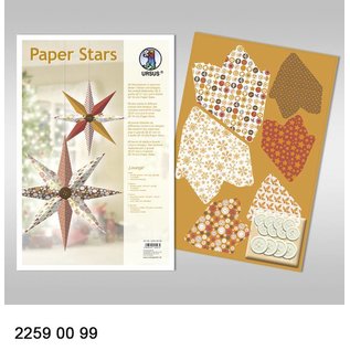 BASTELSETS / CRAFT KITS Papir Stjerner, "Lounge", der er fastsat for 6 Stjerner