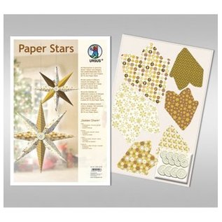 BASTELSETS / CRAFT KITS Paper Stars, "Lounge", satt for 6 stjerner