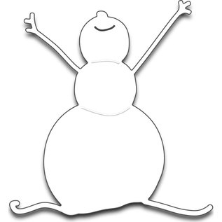 Penny Black Die cutting template: Happy snowman, size: 6.5 x 7 cm