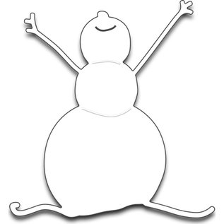 Penny Black Modello di fustellatura: pupazzo di neve felice, dimensioni: 6,5 x 7 cm