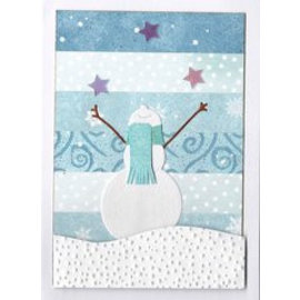 Penny Black Die cutting template: Happy snowman, size: 6.5 x 7 cm